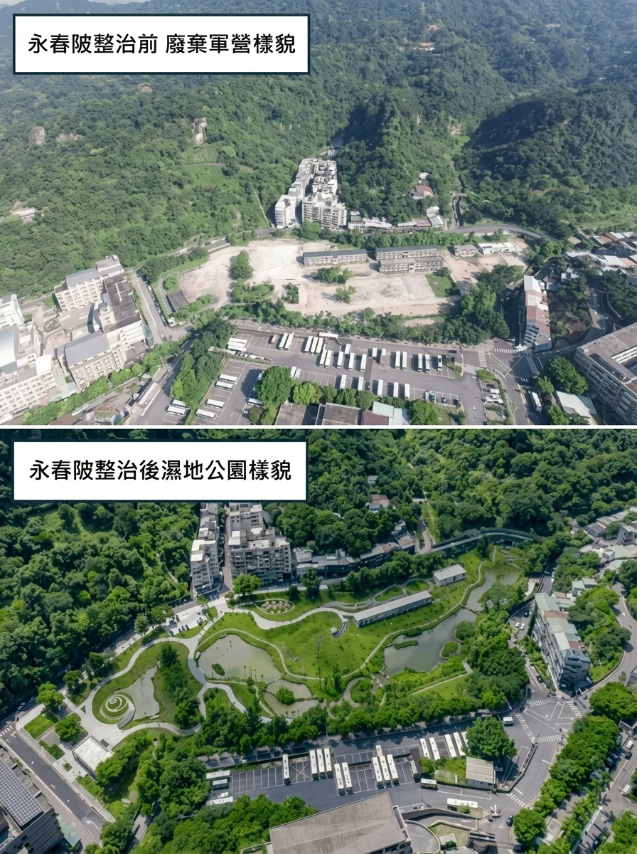 永春陂整治前後對照