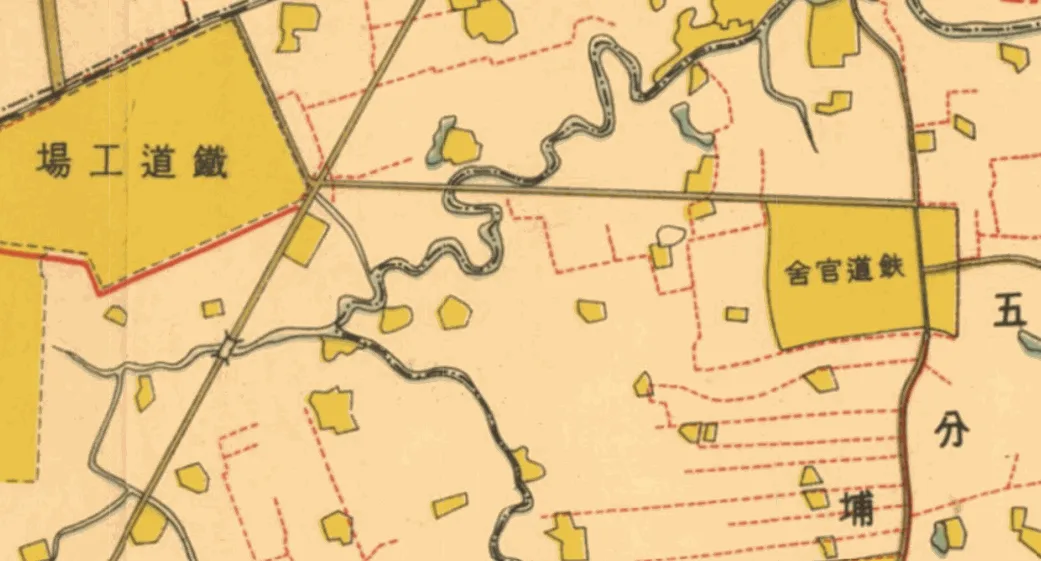 瑠公圳改道路線示意