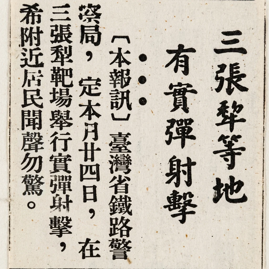 射擊演習公告