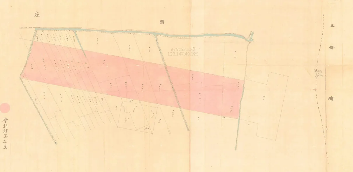 日治時期射擊場土地交換公文與規畫圖