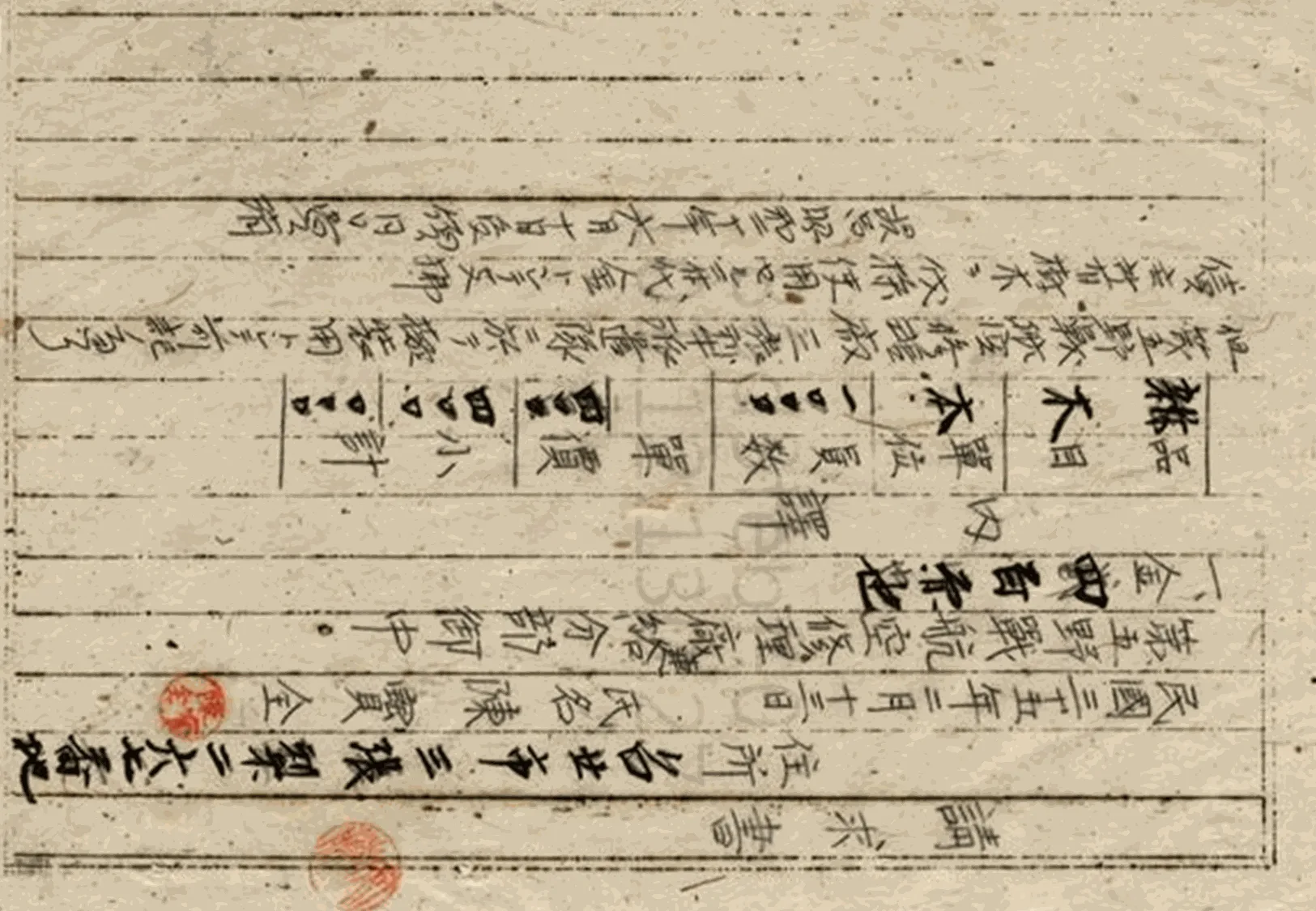 光復後居民追討日軍積欠費用之公文